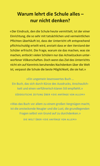 Zusatzmaterial 9783737100533 U4 von Ist die Schule zu blöd für unsere Kinder? von Jürgen Kaube