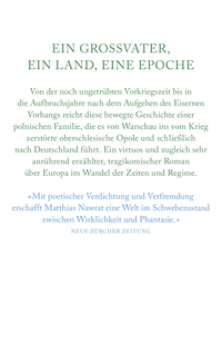 Zusatzmaterial 9783498046316 U4 von Die vielen Tode unseres Opas Jurek von Matthias Nawrat