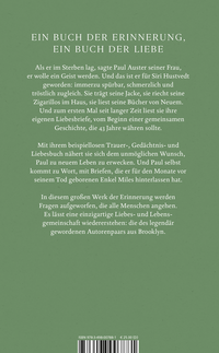 Zusatzmaterial 9783498007881 U4 von Ghost Stories: Ein Buch der Erinnerung von Siri Hustvedt