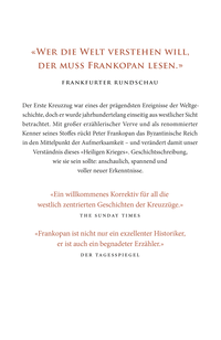 Zusatzmaterial 9783737100038 U4 von Kriegspilger: Der erste Kreuzzug von Peter Frankopan
