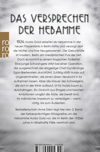 Zusatzmaterial 9783499004322 U4 von Fräulein Gold: Der Himmel über der Stadt von Anne Stern