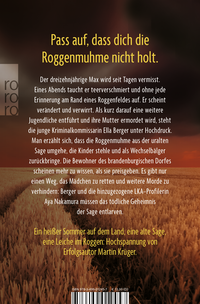 Zusatzmaterial 9783499012457 U4 von Wer Angst sät von Martin Krüger