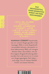 Zusatzmaterial 9783499019524 U4 von Sorry, ich hab heut Angst : Wie wir unsere Ängste zur Superkraft machen von Hannah Lübbert