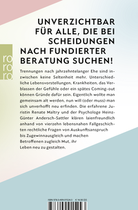 Zusatzmaterial 9783499015243 U4 von Doch noch scheiden oder weiter leiden?: Trennung und Scheidung in der Lebensmitte  von Renate Maltry, Heinz-Günter Andersch-Sattler