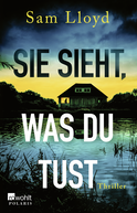 Buchcover von Sie sieht, was du tust von Sam Lloyd
