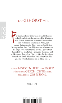 Zusatzmaterial 9783499249174 U4 von Voyeur von Simon Beckett