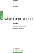Buchcover von Sämtliche Werke 4: Timaios / Kritias / Minos / Nomoi von Platon