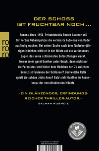 Zusatzmaterial 9783499249235 U4 von Das letzte Experiment von Philip Kerr
